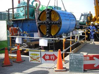 推進工法の様子 その1