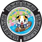 マンホール蓋(門真市イメージキャラクター)