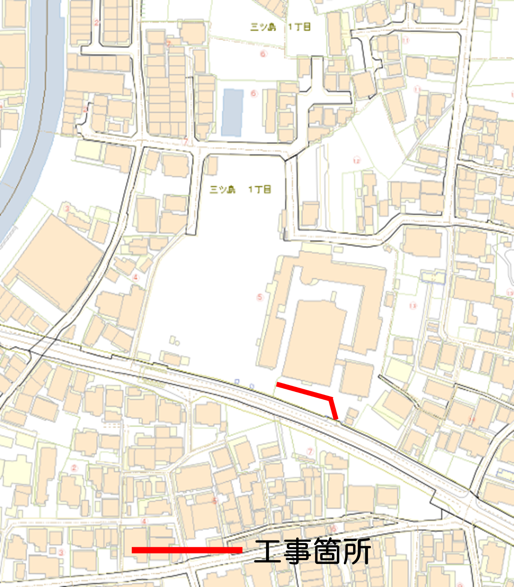位置図 二島小