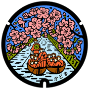 マンホール蓋(通称「砂子水路」)の画像