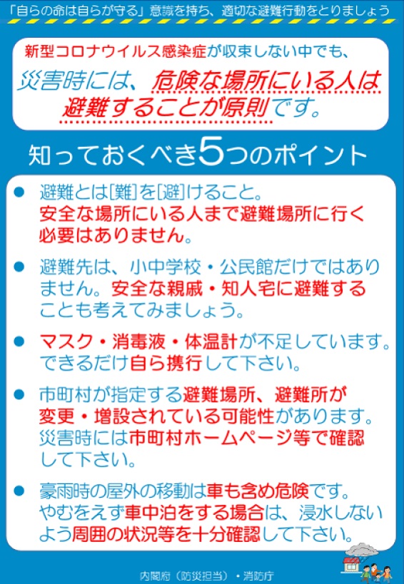 2.避難所での新型コロナウイルス感染症を防ぐために