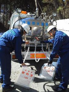 東日本大震災で岩手県宮古市へ水道局職員を派遣