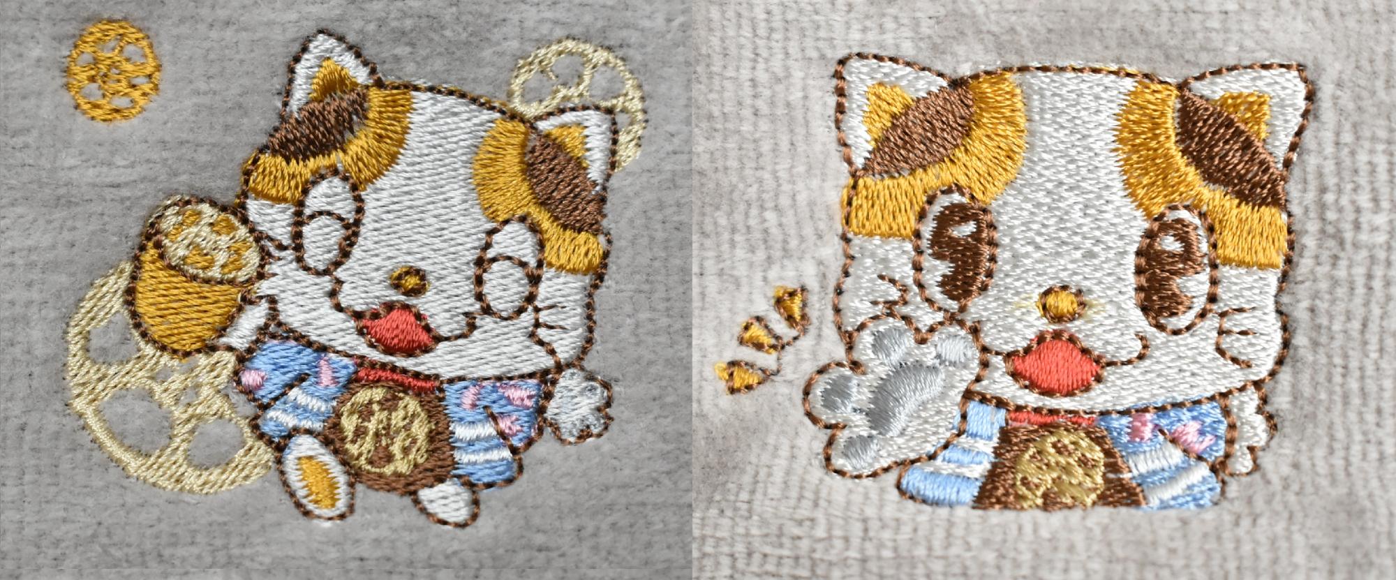 ガラスケ今治フェイスタオル刺繍デザイン