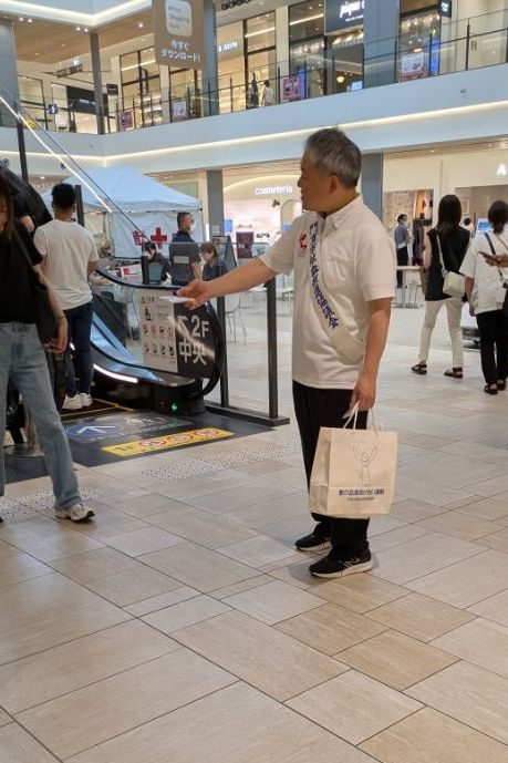 市長の活動する写真