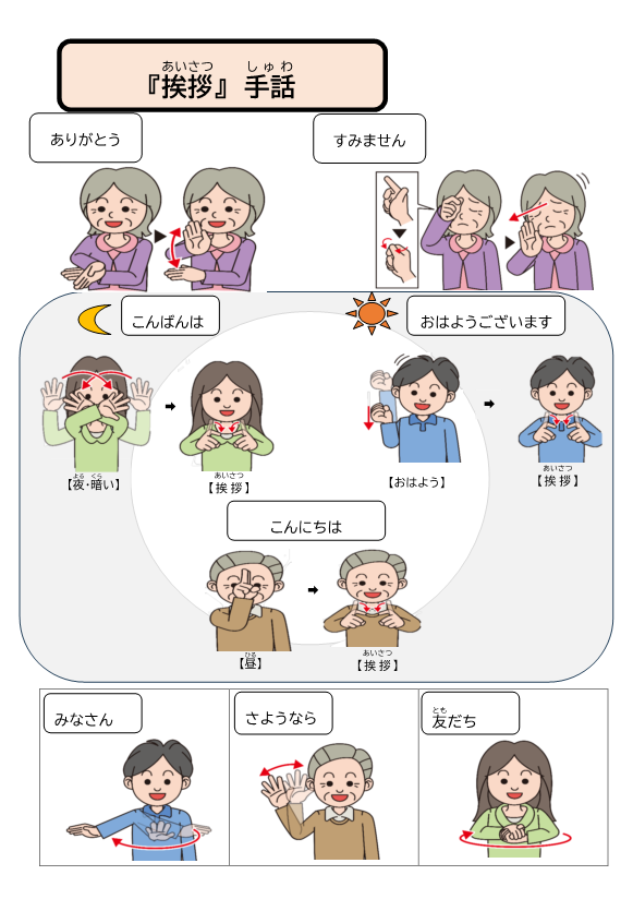 手話 あいさつ1
